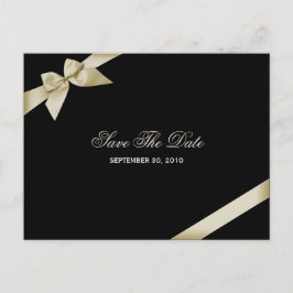 Anuncio de Cream Ribbon Save the Date