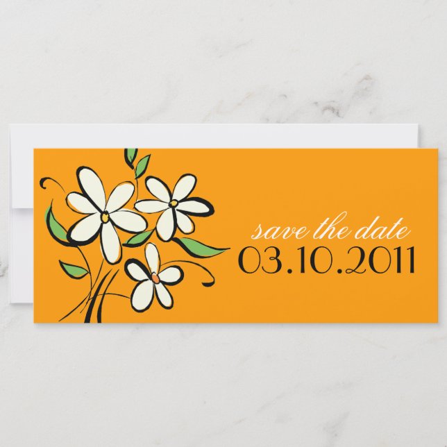 Anuncio de Daisies Save the Date (Anverso)