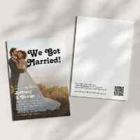 Anuncio de Elopamiento con Foto Retro Moderna