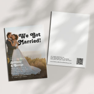 Anuncio de Elopement de Foto Retro Moderna