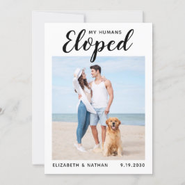 Anuncio de Elopement, Mascota de fotografía person