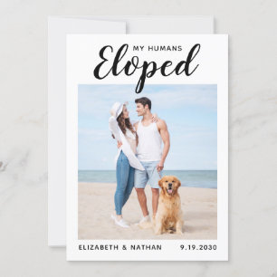 Anuncio de Elopement, Mascota de fotografía person