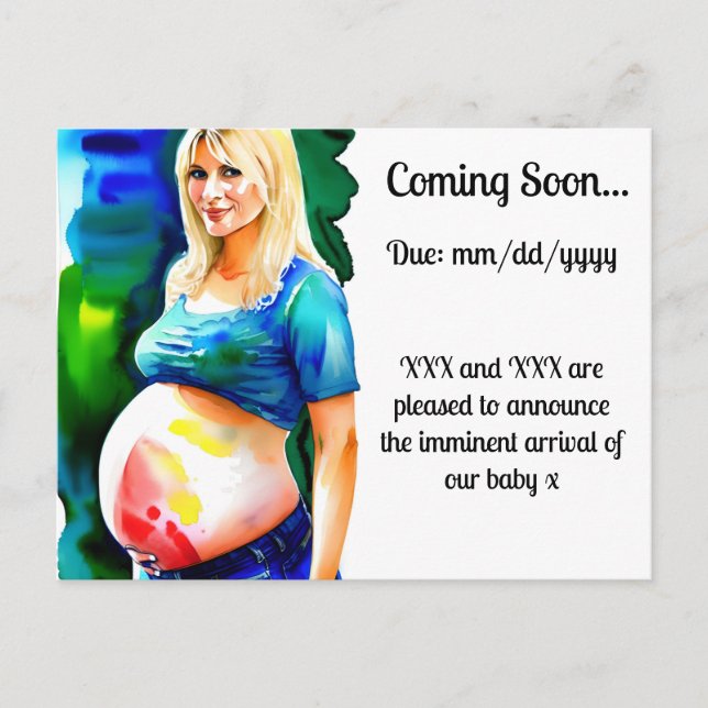 Anuncio de Embarazo (Anverso)