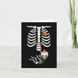 Anuncio de embarazo de Baby Shower Skeleton Hallow