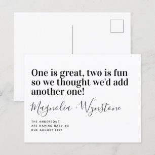 Anuncio de Embarazo de Bebé Adorable Número 3