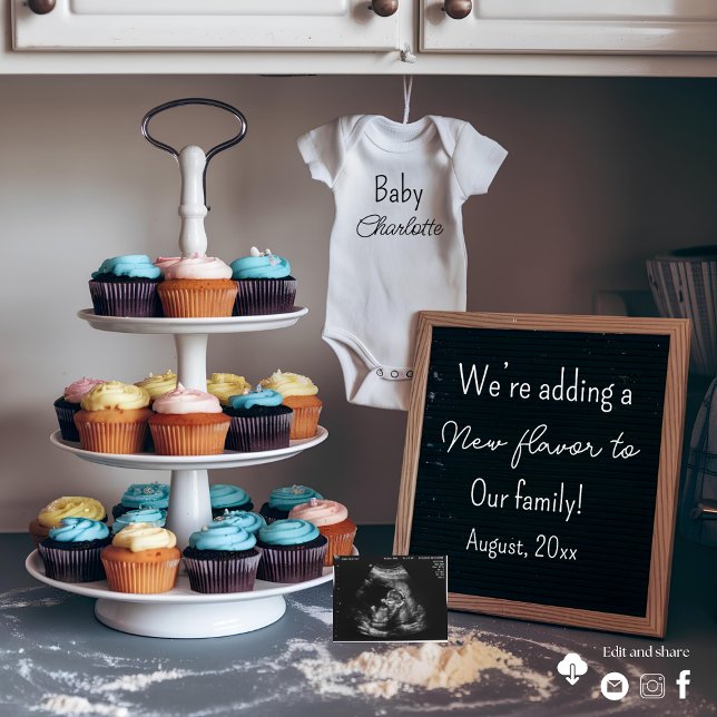 Anuncio de embarazo de cocina vintage Cupcake (Subido por el creador)