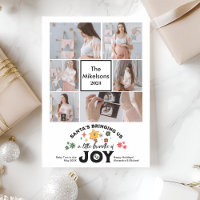 Anuncio de embarazo de Navidades multifoto de Groo