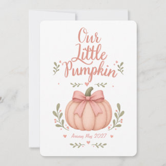 Anuncio de Embarazo de Nuestra Pequeña Calabaza de