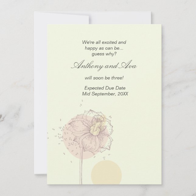 Anuncio de Embarazo de Semillas Dispersas (Anverso)