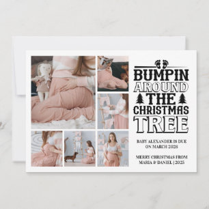 Anuncio de embarazo del árbol de Navidad de 6 foto