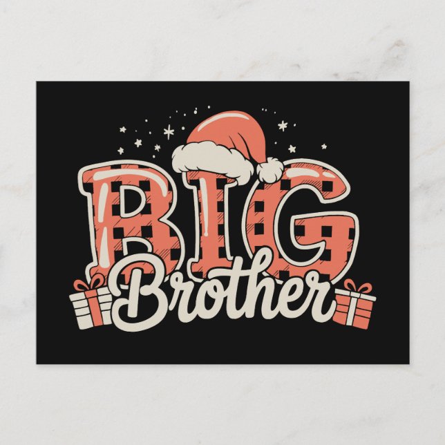Anuncio de Embarazo del Hermano Mayor en Navidad S (Anverso)
