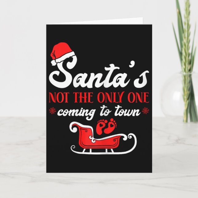 Anuncio de Embarazo en Navidad de Santa's  (Anverso)