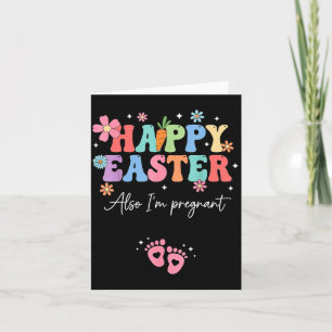 Anuncio de Embarazo Feliz Pascua Nueva Mamá