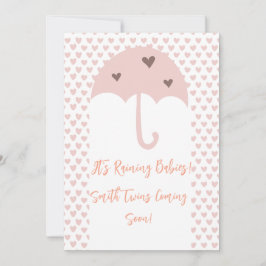 Anuncio de Embarazo Gemelar Ducha de Primavera