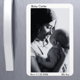 Anuncio de embarazo - Imán fotográfico Personaliza