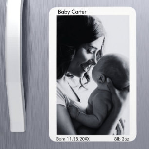Anuncio de embarazo - Imán fotográfico Personaliza