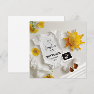 Anuncio de Embarazo Minimalista de Verano