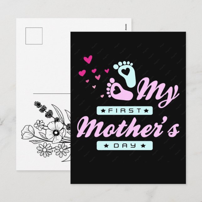 Anuncio de embarazo para el día de la madre de San (Anverso / Reverso)