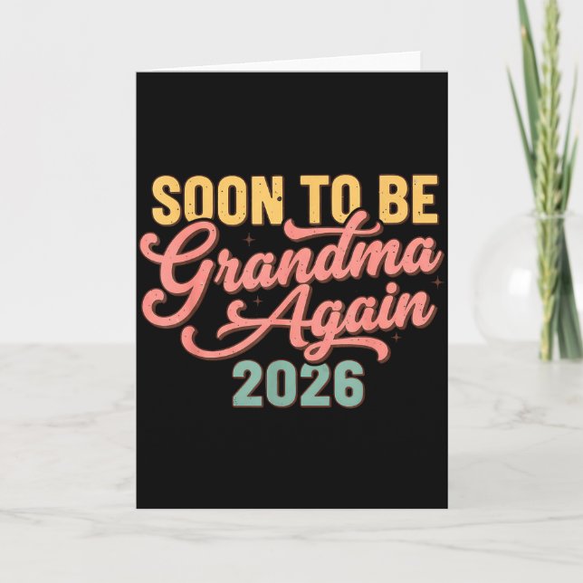 Anuncio de Embarazo Pronto Seré Abuela de Nuevo 20 (Anverso)