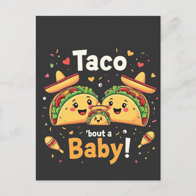Anuncio de Embarazo Taco 'Bout a Baby (Anverso)