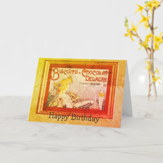 Anuncio de época Biscuits Tarjeta de cumpleaños Ch