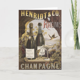 Anuncio de época para Henriot & Co. Rheims Champag
