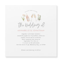 anuncio de escritura moderna de champán floral de