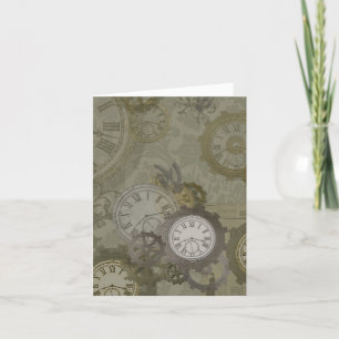 anuncio de estampado verde oliva steampunk