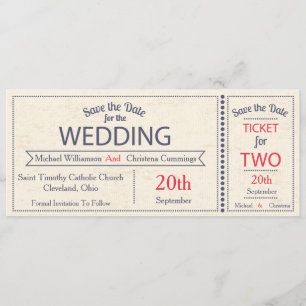 Anuncio de fecha de boda guardar la entrada de bod