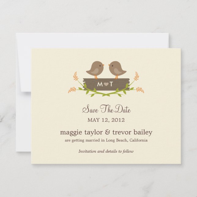 Anuncio de fecha de salvación de amor dulce (Anverso)