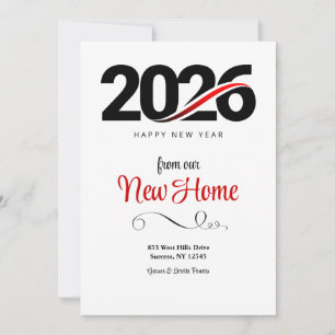 Anuncio de Feliz Año Nuevo 2026 y Nueva Casa/