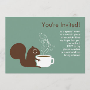 Anuncio de Fiesta de Ardilla de Café
