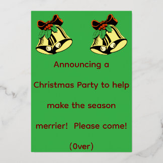 Anuncio de Fiesta de Navidad