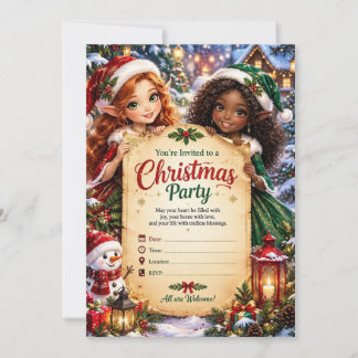 Anuncio de Fiesta de Navidad – Celebración Festiva