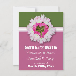 Anuncio de Flower Heart Pink Green para guardar la
