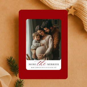 Anuncio de Foto de Bebé en Navidad Más Alegres Cua