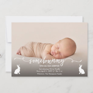 Anuncio de foto de bebé Somebunny ha llegado
