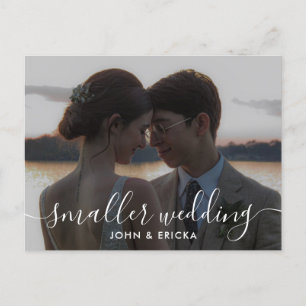 Anuncio de Foto de Boda más Pequeño con Caligrafía