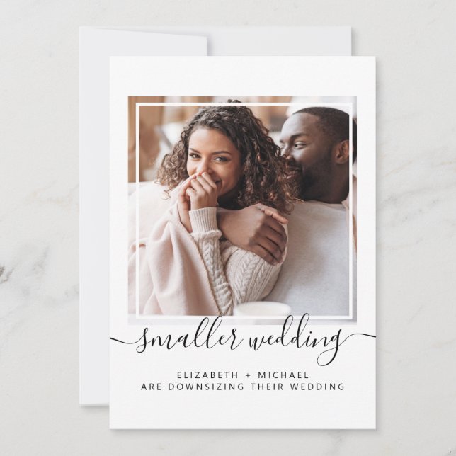 Anuncio de Foto de Boda Pequeña y Simplificada (Anverso)