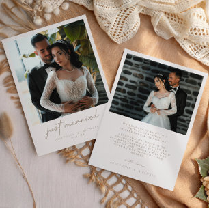 Anuncio de Foto de Boda Sepia Vintage Elegante