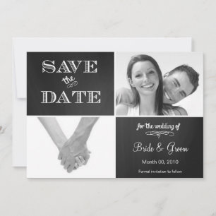 Anuncio de Foto de Chalkboard Save the Date 5x7