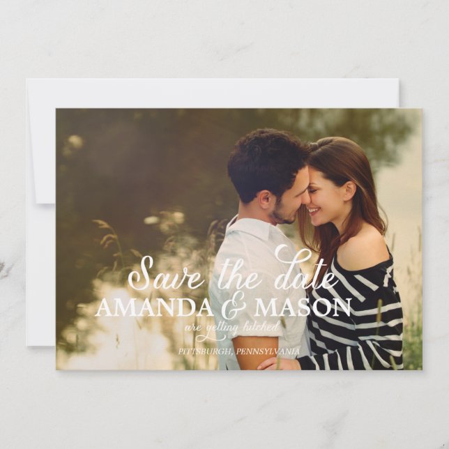 Anuncio de Foto de Compromiso para Guardar la Fech (Anverso)