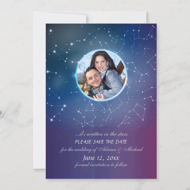 Anuncio de foto de constelación (Anverso)