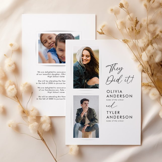 Anuncio de foto de doble graduación (Subido por el creador)