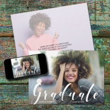 Anuncio de foto de graduación