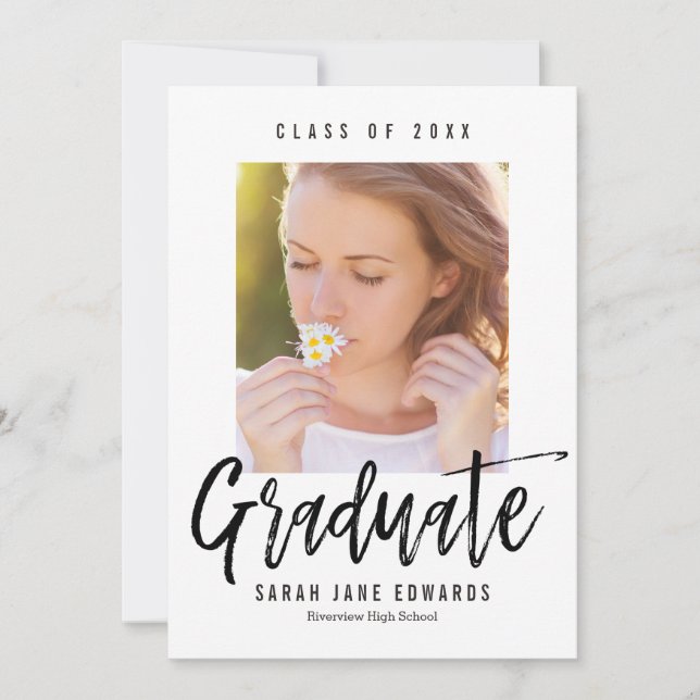 Anuncio de foto de graduación cepillado con orgull (Anverso)