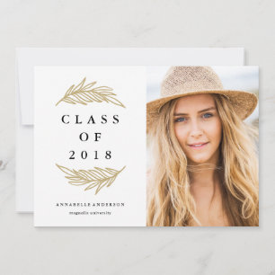 Anuncio de Foto de Graduación de Laureles Dorados