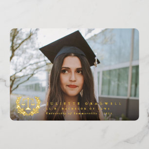 Anuncio de foto de graduación en la facultad de de