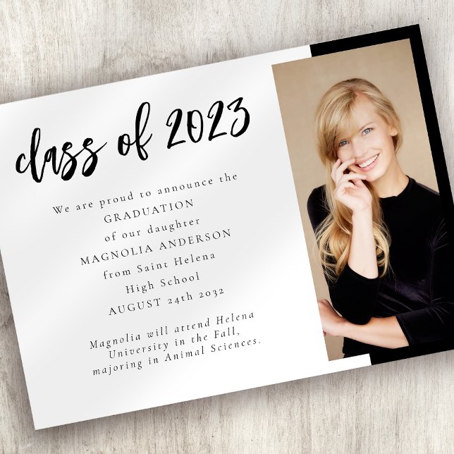 Anuncio de foto de graduación minimalista (Subido por el creador)