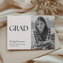 Anuncio de Foto de Graduación Minimalista Moderna